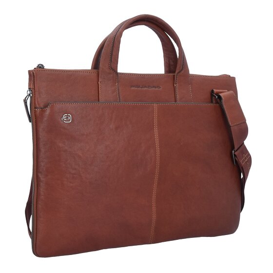 Piquadro Black Square Aktentasche Leder 42 cm Laptopfach