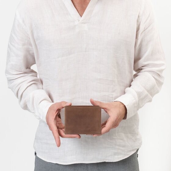 Redolz Leather Essentials QF Geldbörse RFID Leder 12 cm