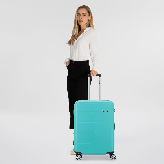 Gabol Future Plus 4 Rollen Trolley 66 cm mit Dehnfalte