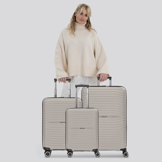 Stratic Shine 4 Rollen Kofferset 3-teilig mit Dehnfalte