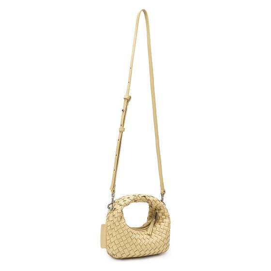 LES VISIONNAIRES Greta Micro weave Handtasche Leder 20 cm