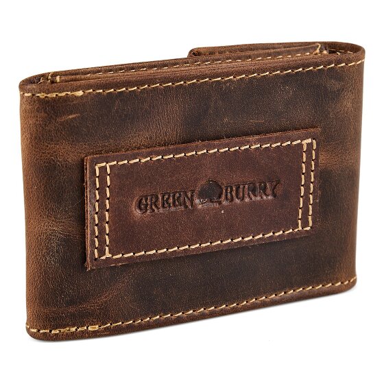 Greenburry Vintage Kreditkartenetui RFID Schutz Leder 7 cm