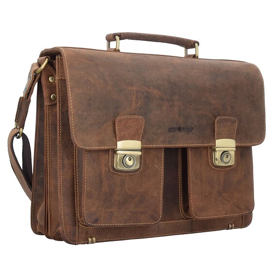 Greenburry Vintage Aktentasche Leder 40 cm