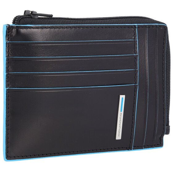 Piquadro Blue Square Kreditkartenetui RFID Schutz Leder 12 cm Geschenkbox