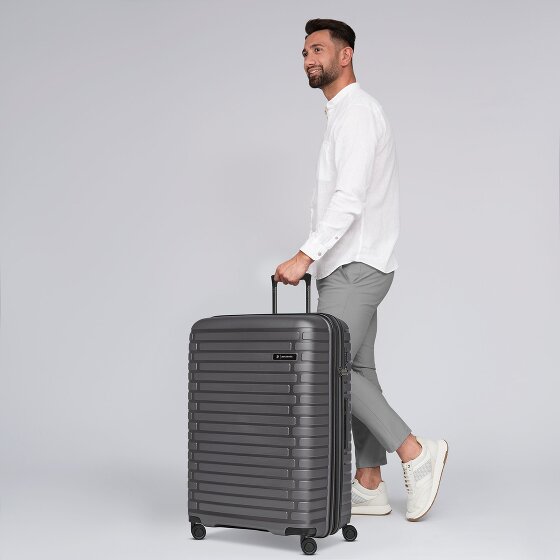 Pactastic Collection 04 THE LARGE + 4 Rollen Trolley L 75 cm mit Dehnfalte