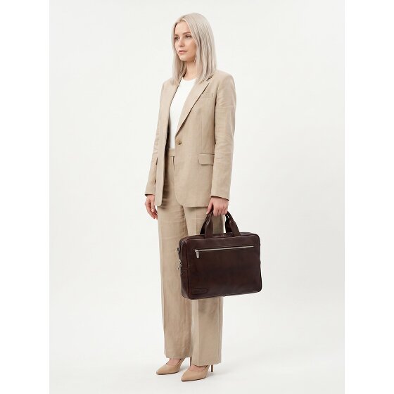 Plevier Jimmy Aktentasche Leder 31 cm Laptopfach