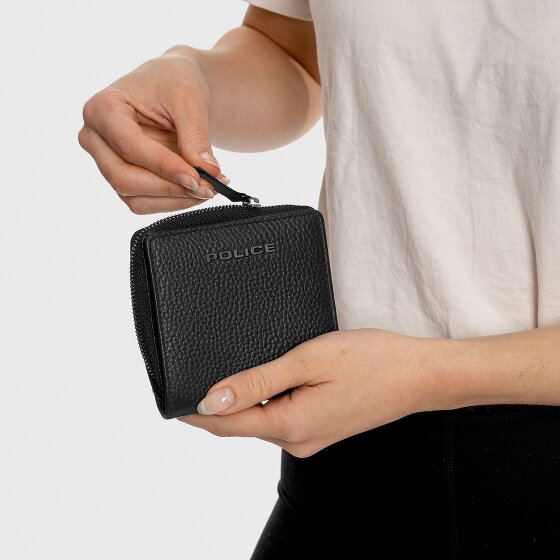 Police Geldbörse Leder 10 cm