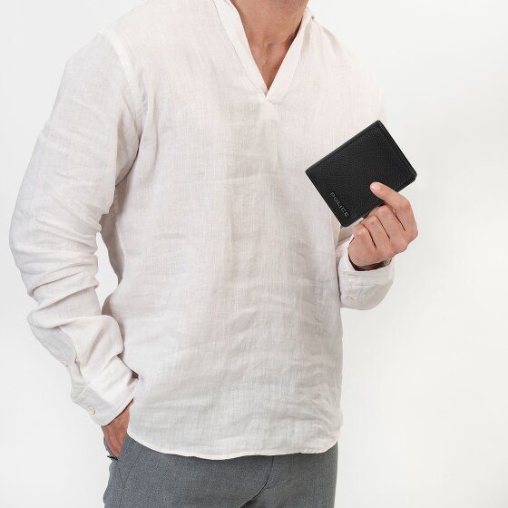 Police Geldbörse RFID Leder 9,5 cm ausklappbar