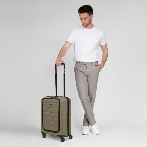Redolz Essentials 17 4-Rollen Kabinentrolley 55 cm Soft-Pocket Laptopfach