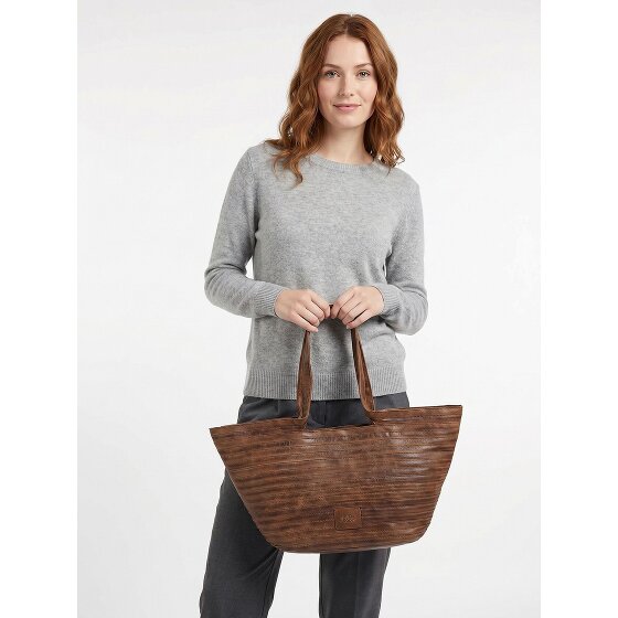 FredsBruder Layer Shopper Tasche Leder 50 cm
