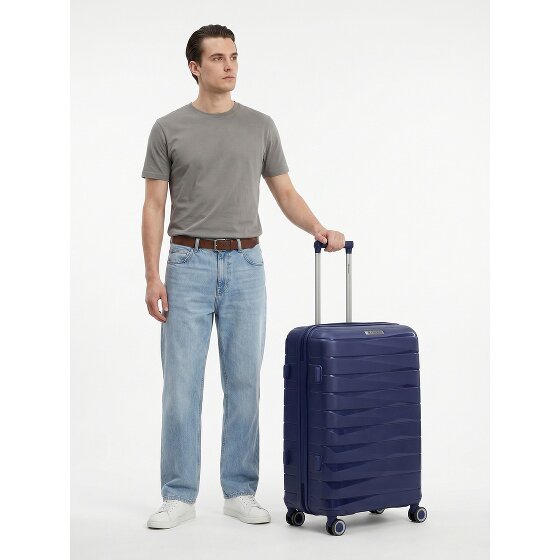 Franky London 4 Rollen Trolley M 65 cm mit Dehnfalte