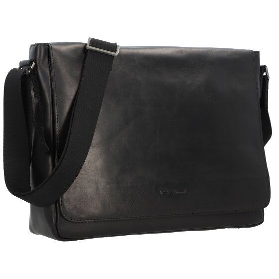 Greenburry Pure Black Messenger Leder 37 cm
