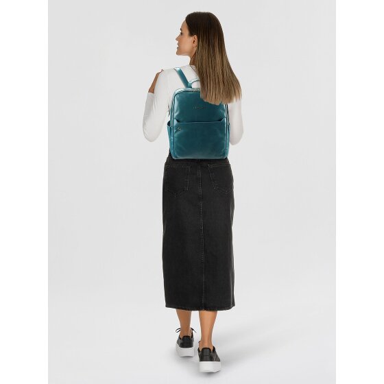 Piquadro Blue Square Daypack RFID Schutz Leder 37 cm Laptopfach