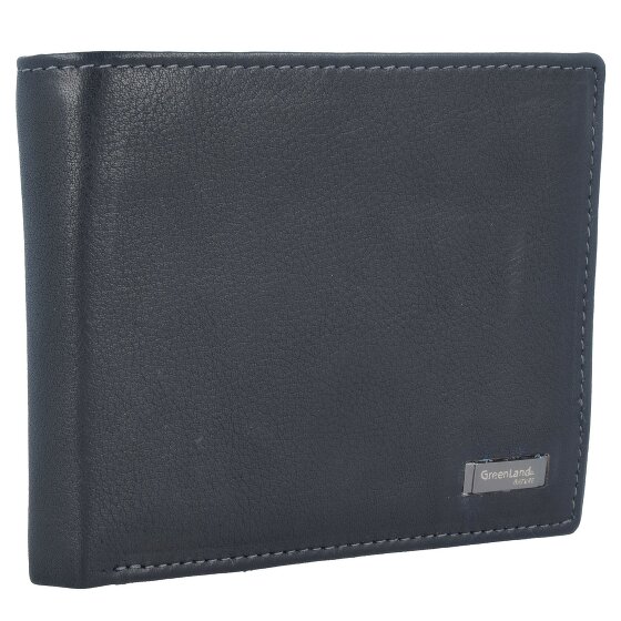 Greenland Nature Black Nappa Geldbörse RFID Leder 11 cm