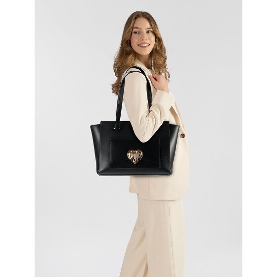 Love Moschino Victory Heart Shopper Tasche Leder 34 cm