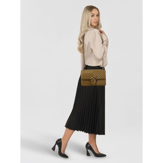 PINKO Love One Umhängetasche Leder 26.5 cm