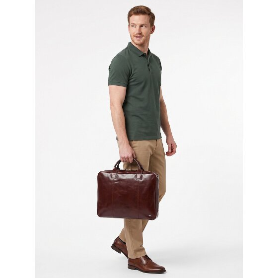Golden Head Colorado Aktentasche RFID Schutz Leder 38 cm Laptopfach