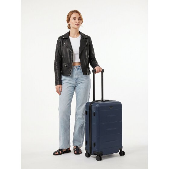 Police London 4 Rollen Trolley 64 cm mit Dehnfalte
