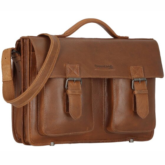 Greenland Nature Nature Aktentasche Leder  40 cm