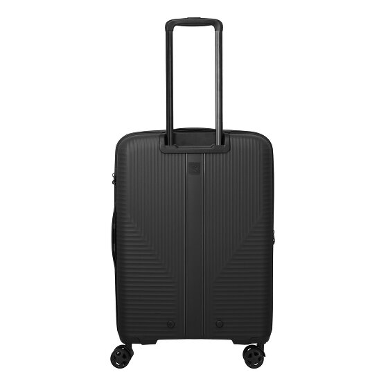 Travelite Air Stripe 4 Rollen Trolley M 66 cm mit Dehnfalte