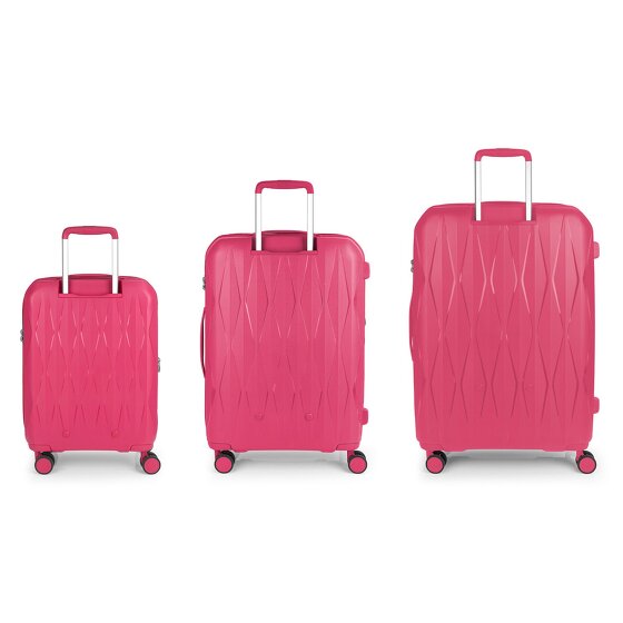 Gabol Infinity 4 Rollen Kofferset 3-teilig mit Dehnfalte