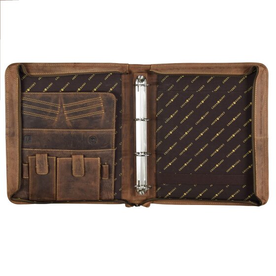 Greenburry Vintage Ringmappe Leder 29 cm