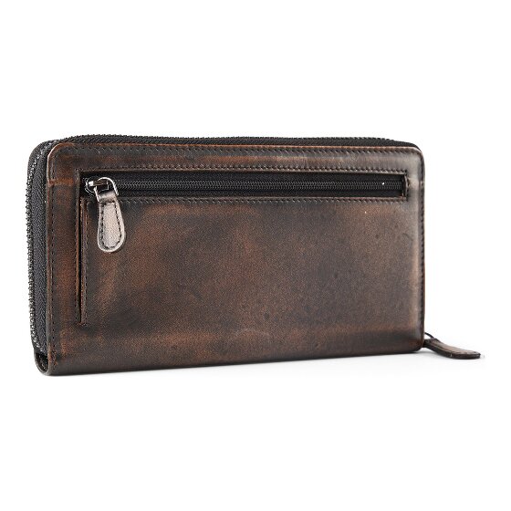 Greenburry Destressed Geldbörse RFID Schutz Leder 19 cm