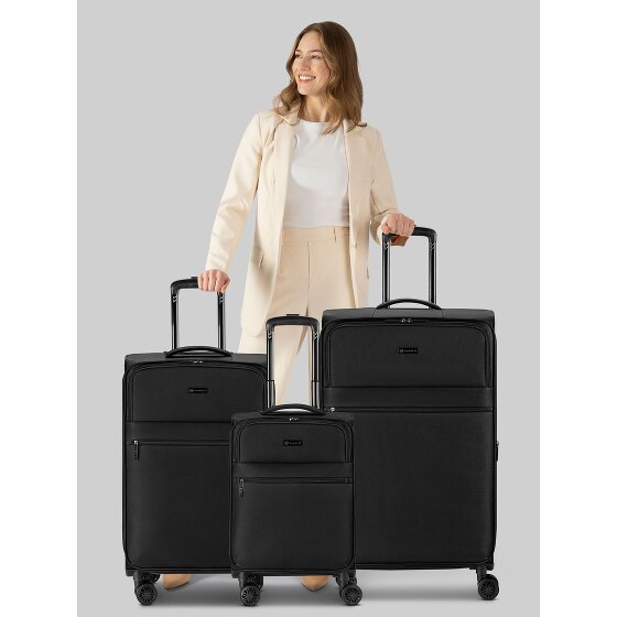 Bugatti Valencia Soft 4 Rollen Kofferset 3-teilig mit Dehnfalte