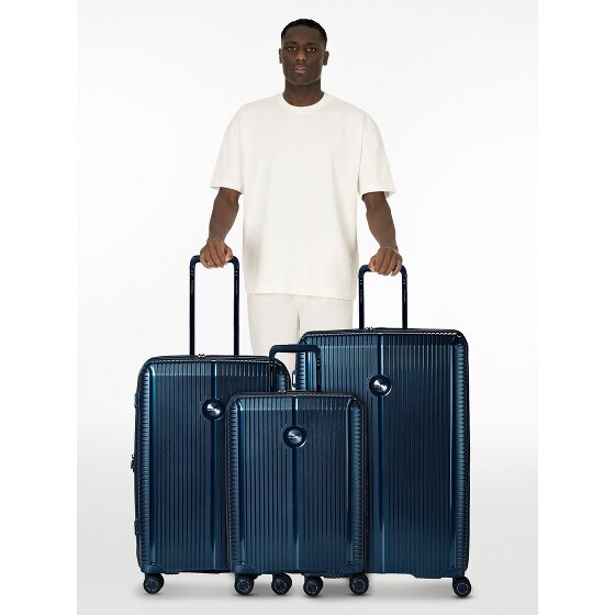 Polestream Paris 4 Rollen Kofferset 3-teilig mit Dehnfalte