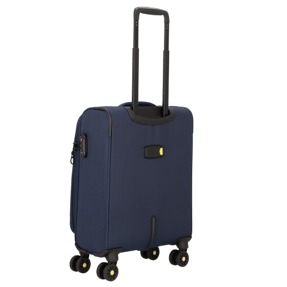 d&n Travel Line 9704 4 Rollen Kabinentrolley S 55 cm mit Dehnfalte