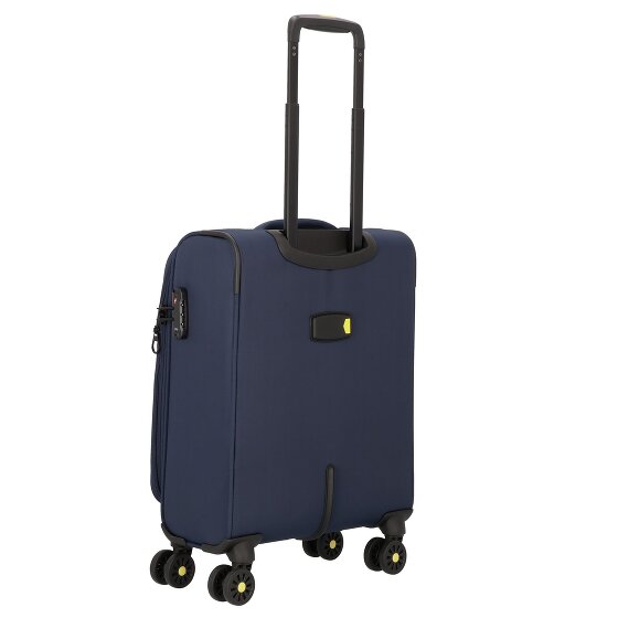 d&n Travel Line 9704 4 Rollen Kabinentrolley S 55 cm mit Dehnfalte