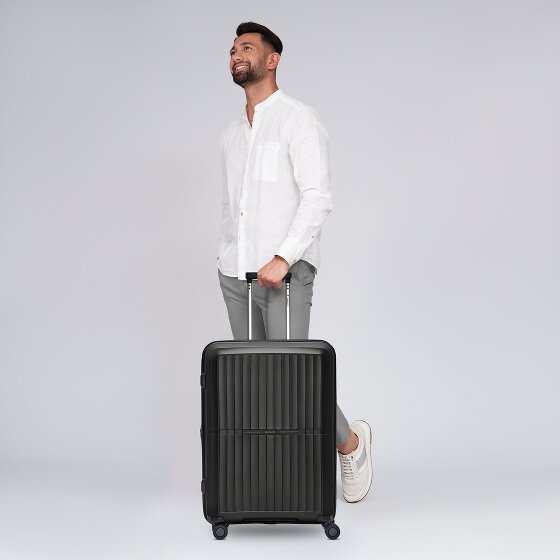 Pactastic Collection 01 4 Rollen Trolley M 67 cm mit Dehnfalte