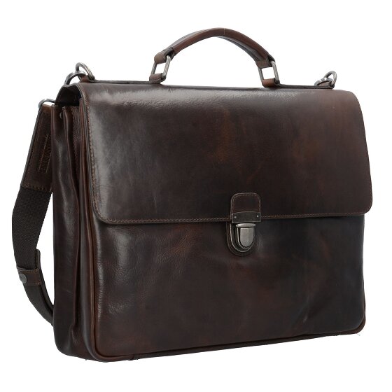 Leonhard Heyden Roma Aktentasche Leder 39 cm Laptopfach