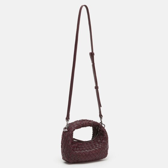 LES VISIONNAIRES Greta Micro weave Handtasche Leder 20 cm