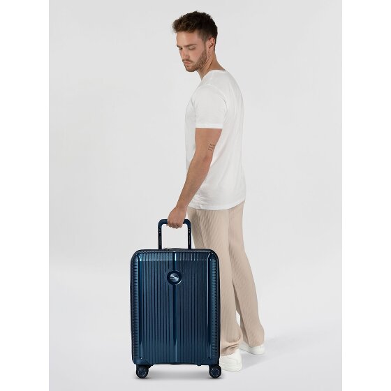 Polestream Paris 4 Rollen Kabinentrolley 55 cm mit Dehnfalte