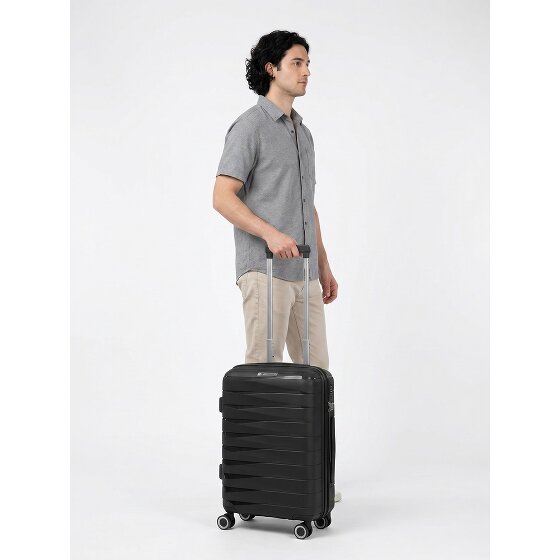 Franky London 4 Rollen Kabinentrolley S 55 cm mit Dehnfalte