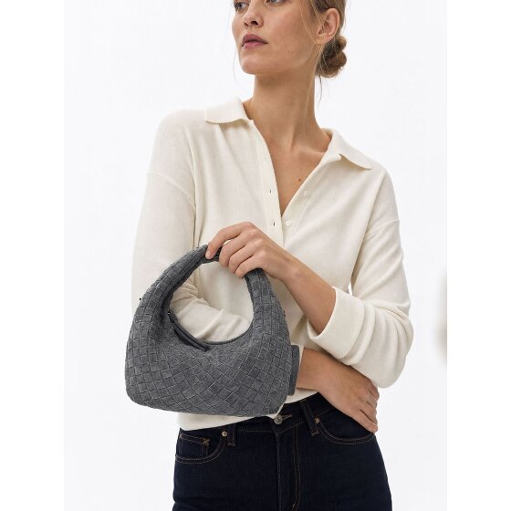 LES VISIONNAIRES Greta Micro weave Handtasche Leder 20 cm
