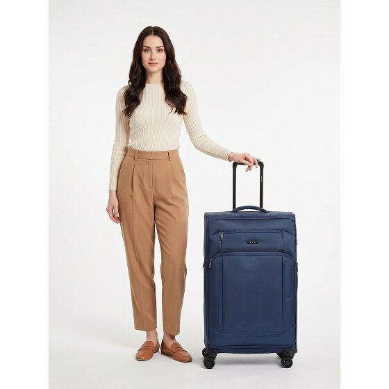 d&n Travel Line 9804 4 Rollen Trolley L 78 cm mit Dehnfalte