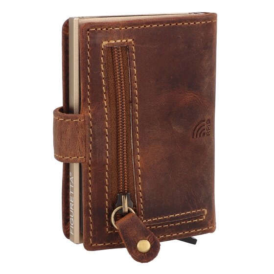 Greenburry Vintage Geldbörse RFID Schutz Leder 7.5 cm