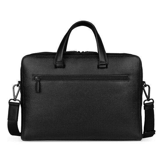 Bugatti Black Aktentasche Leder 38 cm Laptopfach