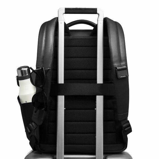 Piquadro Russel Daypack RFID Schutz Leder 41 cm Laptopfach
