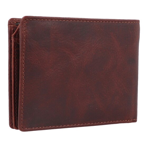 Greenburry Rugged Geldbörse RFID Schutz Leder 12.5 cm