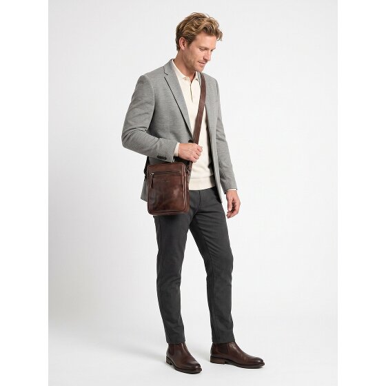 Greenburry Newport Umhängetasche Leder 19 cm