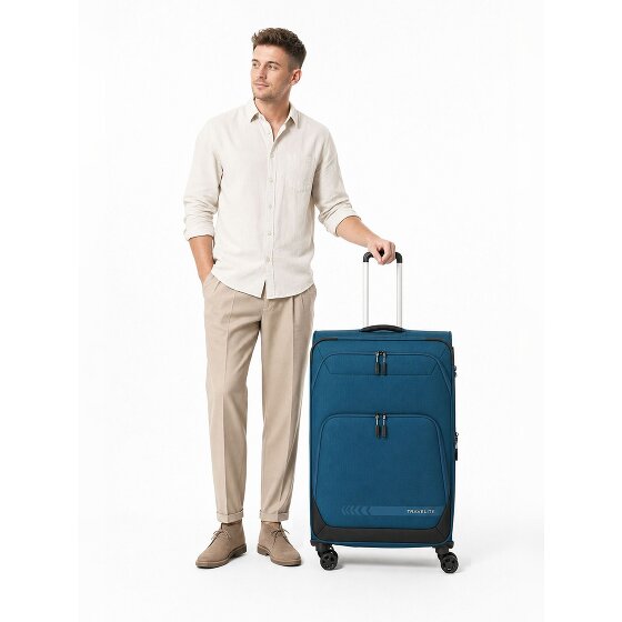 Travelite Kick Off 4 Rollen Trolley L 78 cm mit Dehnfalte