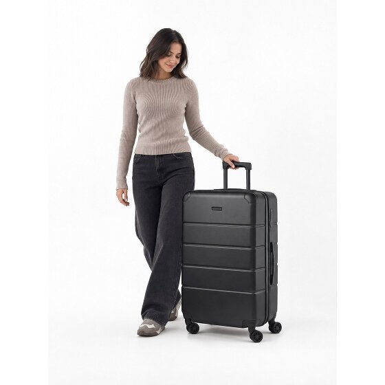 Police Dublin 4 Rollen Trolley L 75 cm mit Dehnfalte