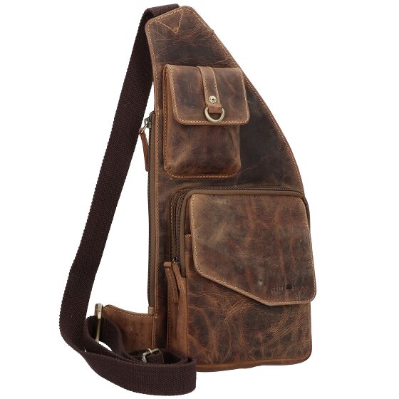 Greenburry Vintage Umhängetasche Leder 20 cm