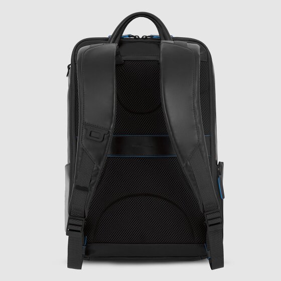 Piquadro Blue Square Revamp Business-Rucksack RFID Schutz Leder 43 cm Laptopfach