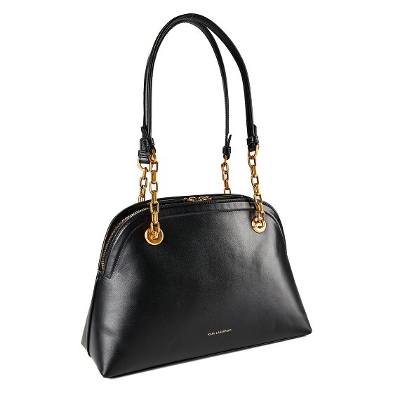 Karl Lagerfeld Autograph Schultertasche Leder 25 cm