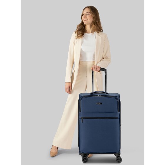 Bugatti Valencia Soft 4 Rollen Trolley M 65 cm mit Dehnfalte