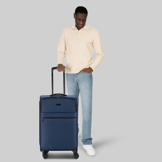 Bugatti Valencia Soft 4 Rollen Trolley M 65 cm mit Dehnfalte